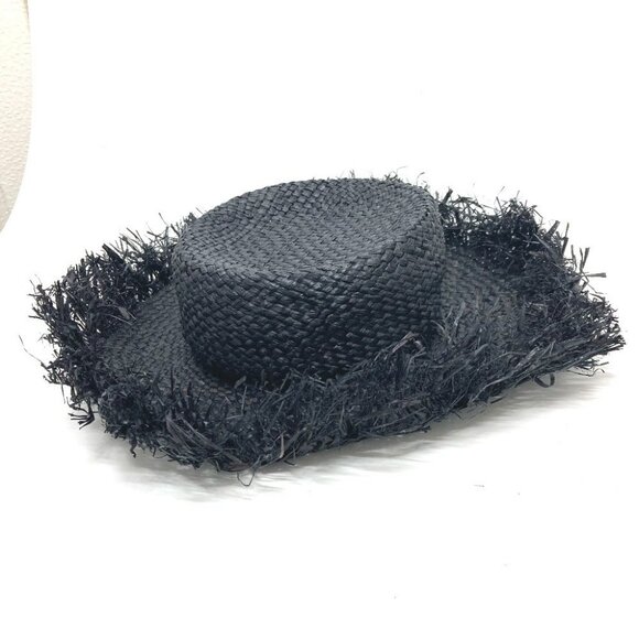 DOLCE&GABBANA straw hat hat hat Raffia Black main image 9